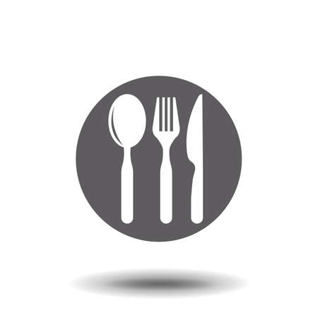knife, fork and spoonのイラスト素材