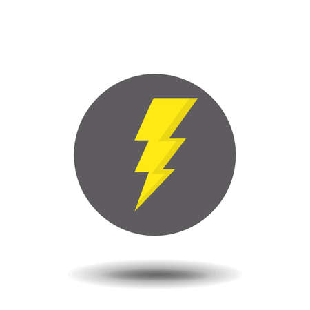 Lightning bolt vector iconのイラスト素材