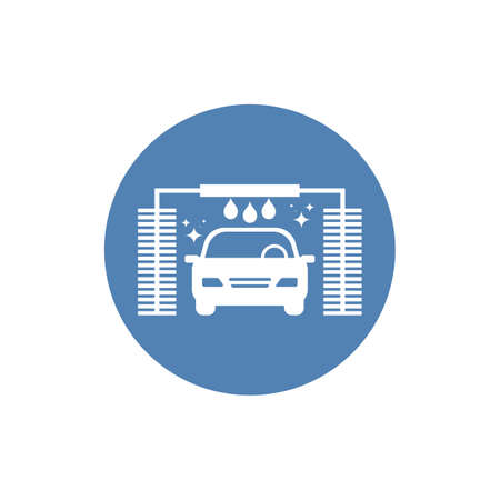 Car wash vector icon on white background. Simple vector illustration.のイラスト素材