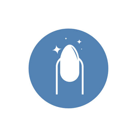 Nail Icon isolated on background. Modern simple flat symbol for web site design, logo, app, UI. Vector illustration.のイラスト素材