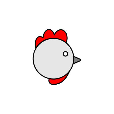 Color hen icon. Web design, mobile app.のイラスト素材