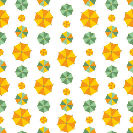 Seamless pattern with colorful umbrellasのイラスト素材