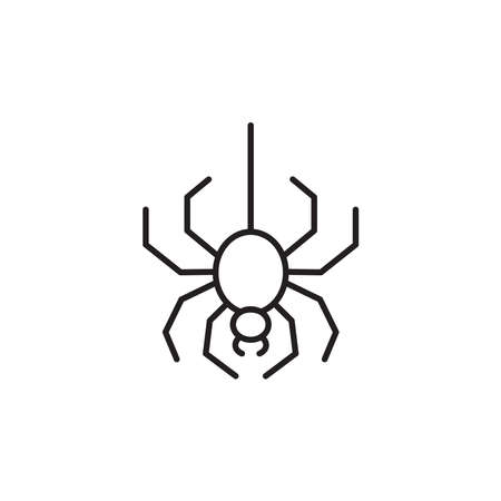 Spider icon vector on white backgroundのイラスト素材