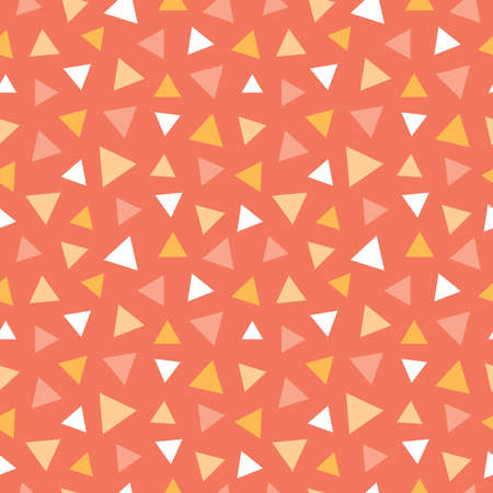 Seamless pattern with colorful triangles