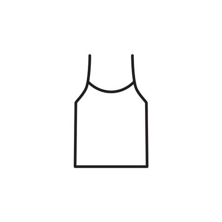 Tank top icon vector on white backgroundのイラスト素材