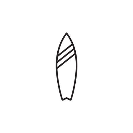 Surfboard icon vector on white backgroundのイラスト素材