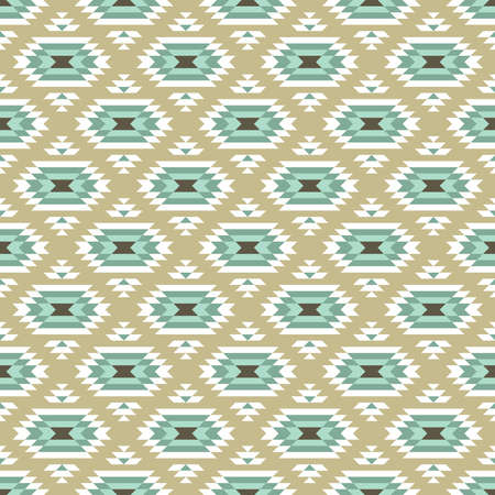 Blue and beige kilim seamless pattern