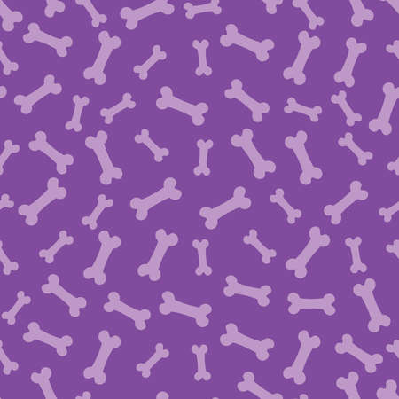Seamless pattern with purple bonesのイラスト素材