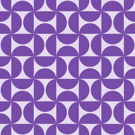 Seamless pattern with purple semicircles.のイラスト素材