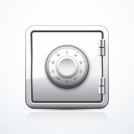 Closed safeのイラスト素材