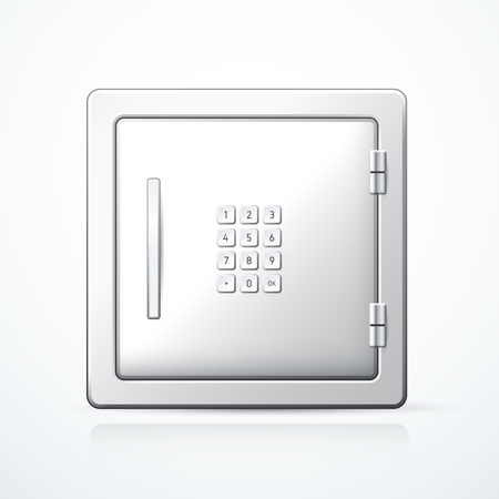 Closed safeのイラスト素材