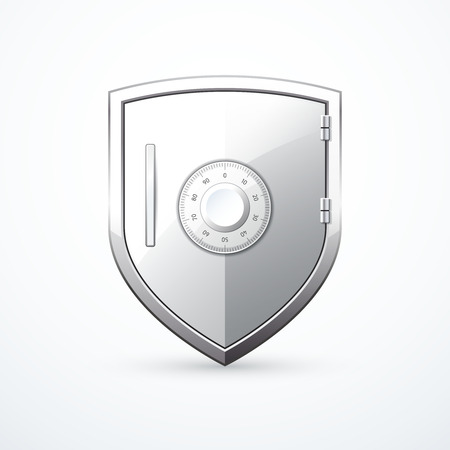 Shield safe. Vector illustration.のイラスト素材