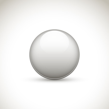 Gray round buttonのイラスト素材