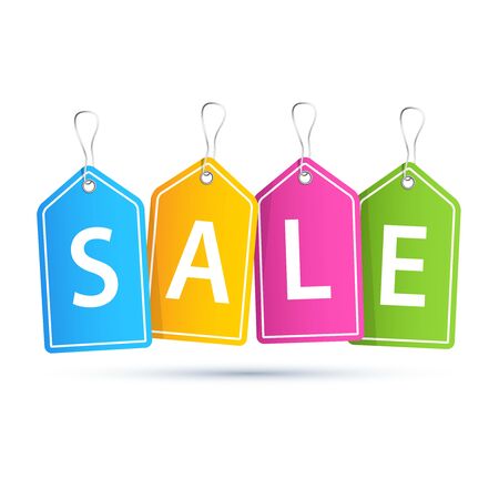 Sale tags. Vector illustration eps 10.のイラスト素材