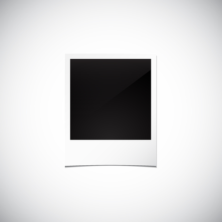 Old empty realistic photo frame isolatedのイラスト素材