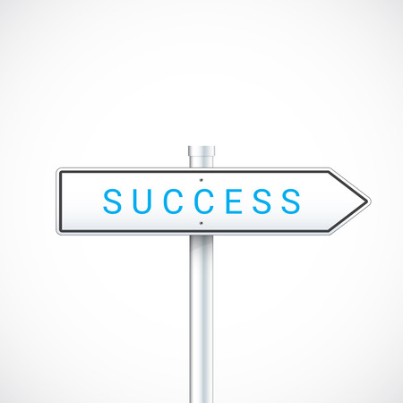 Vector success sign. Road to successのイラスト素材