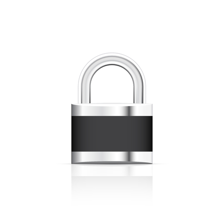Metal padlock for privacy and safety.のイラスト素材
