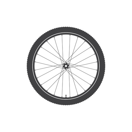 Vector bike wheel iconのイラスト素材