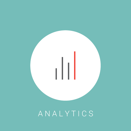 Bar graph , Line graph icon. Chart iconのイラスト素材