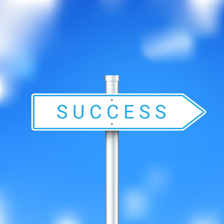 Vector success sign. Way to successのイラスト素材