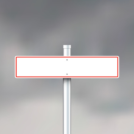Vector road sign on gray backgroundのイラスト素材