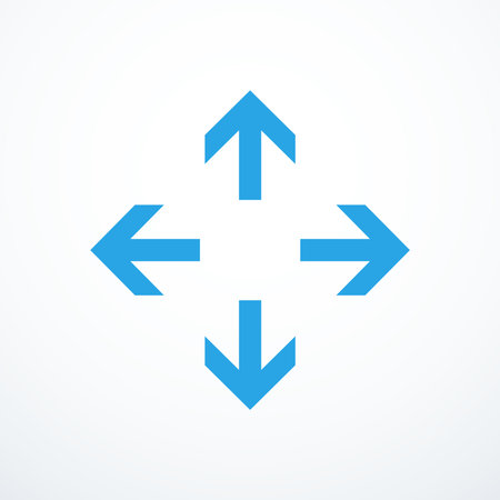 Direction arrows icon set. Vector illustrationのイラスト素材