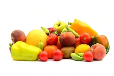 Collection fruits and vegetablesの写真素材
