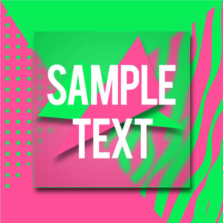 Abstract geometric triangle and lines colorful vector background with place for text. Vector brochure front side templates in abstract style .のイラスト素材