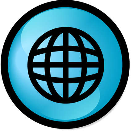 World wide web button round versionの写真素材