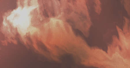 3d Illustration rendered clouds gas in space galaxy nebula stardust with starsの写真素材