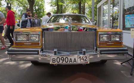 The car Cadillac on show of collection Retrofest carsのeditorial素材