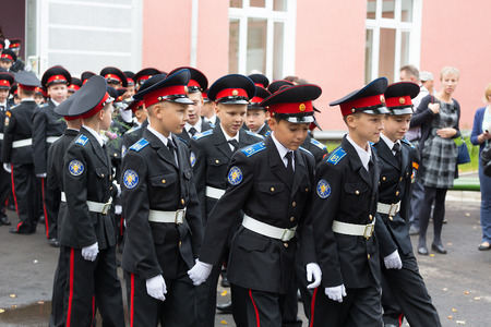 Parade on September 1 in the First Moscow Cadet Corps