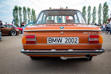 Moscow, Russia - July 13, 2019: BMW festival with serial and custom muscle carsのeditorial素材