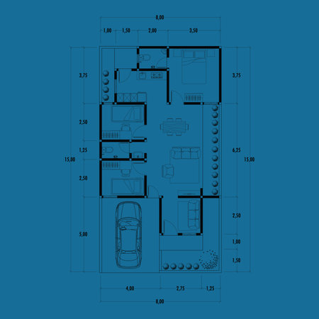Floor plan blueprint, Figure of the jotting sketch of the construction and the industrial skeleton of the structure and dimensions. vector eps 10のイラスト素材