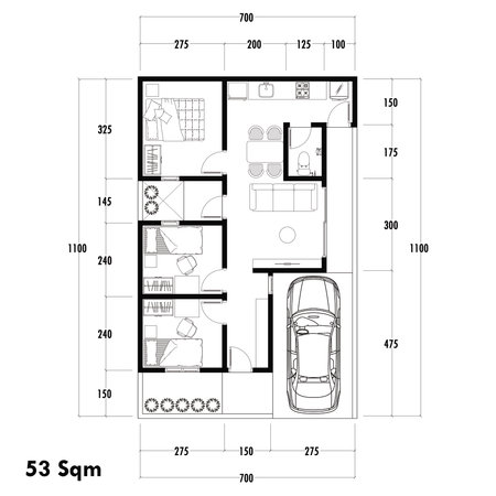 Architecture plan with furniture. home floor plan, isolated on white background, stock illustration.の写真素材
