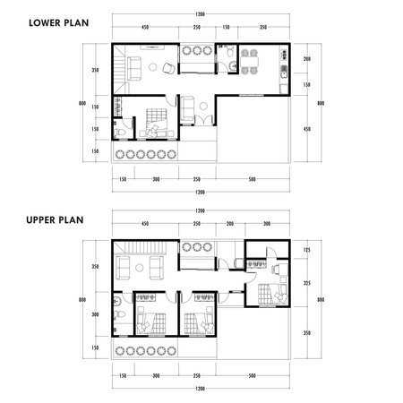 Architecture plan with furniture. home floor plan, isolated on white background, stock illustration.の写真素材