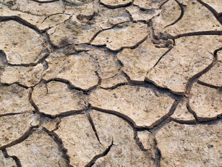 Cracked soil