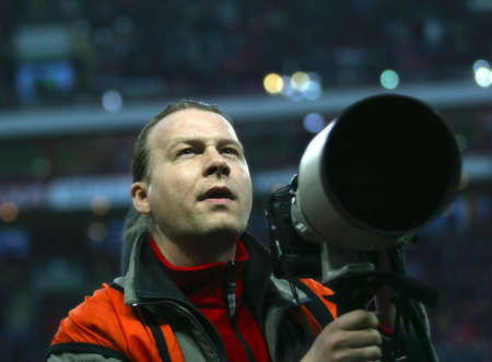 The photographer  at worksの写真素材