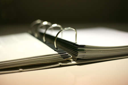 Folder with theatrical illuminationの写真素材