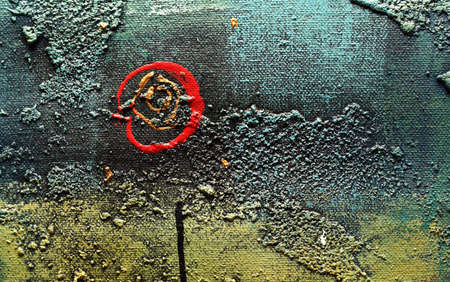 Abstract multi-coloured background drawn by oil paints