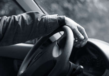 Conceptual picture about the driver and roadの写真素材