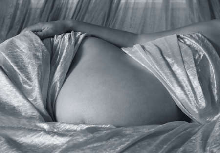 The pregnant woman on the ninth monthの写真素材