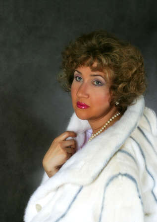 Portrait adult the woman in studioの写真素材