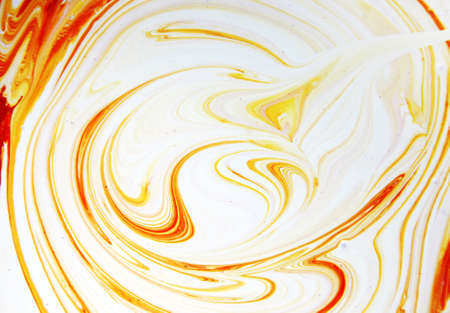 Paint splashed over white backgroundの写真素材