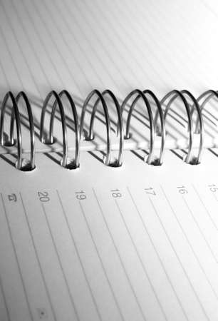 Sheets on the big rings close-upの写真素材