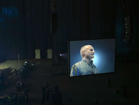 Last performances Phil Collins in Moscowのeditorial素材