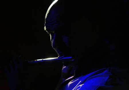 MOSCOW - DEC 25 : Russian singer and musician Sergey Mazaev and musician Sergey Mazaev, from the group のeditorial素材