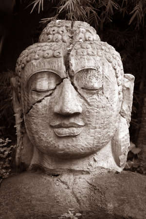Portrait of a Buddha statue. Bali. Indonesiaの写真素材