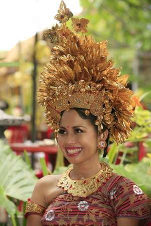 The Indonesian happy bride  Bali  Indonesiaの写真素材