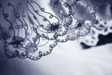 The image of a veil of the bride